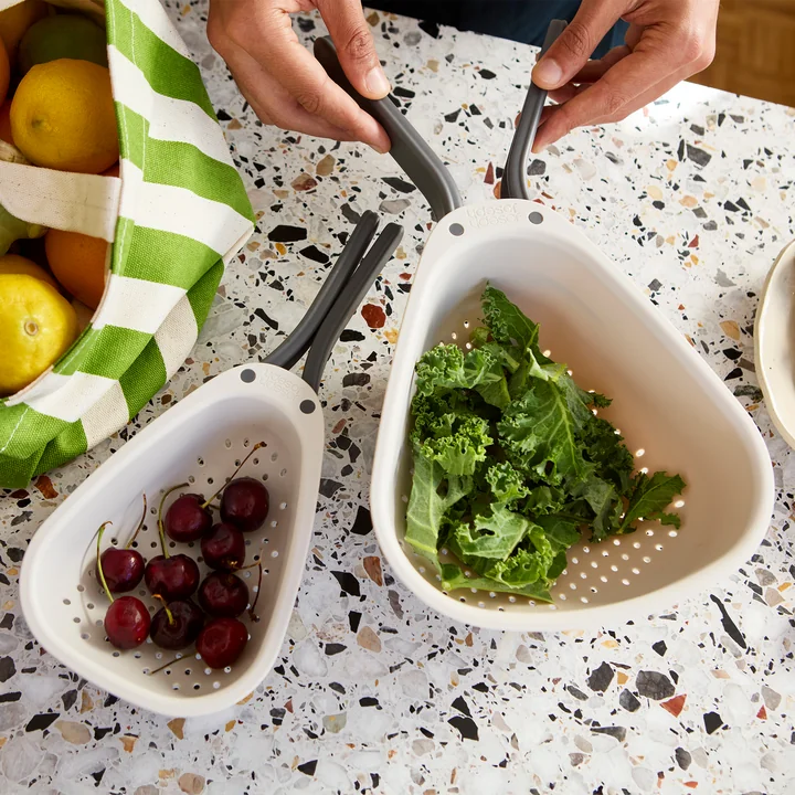Joseph Joseph - Droplet Keuken vergiet met inklapbare handgrepen, steen