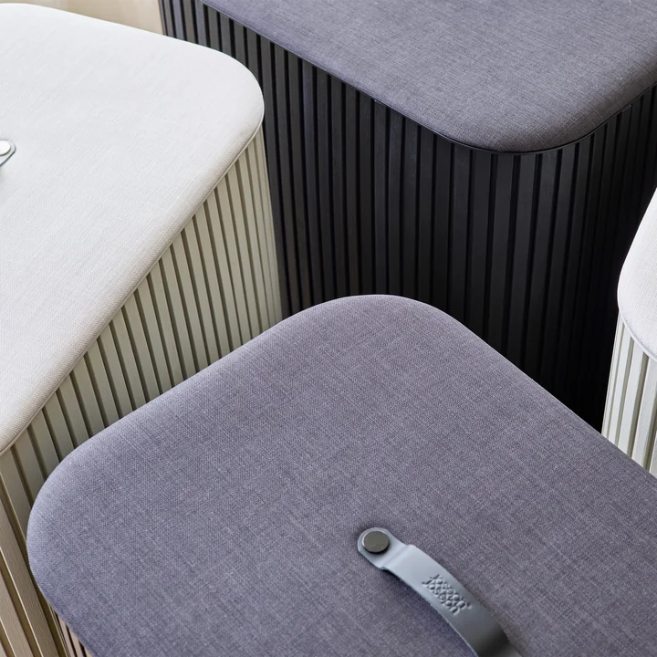 Joseph Joseph - Tota Luxe Wasscheidingsmanden 90 l, bamboe ecru en zwart