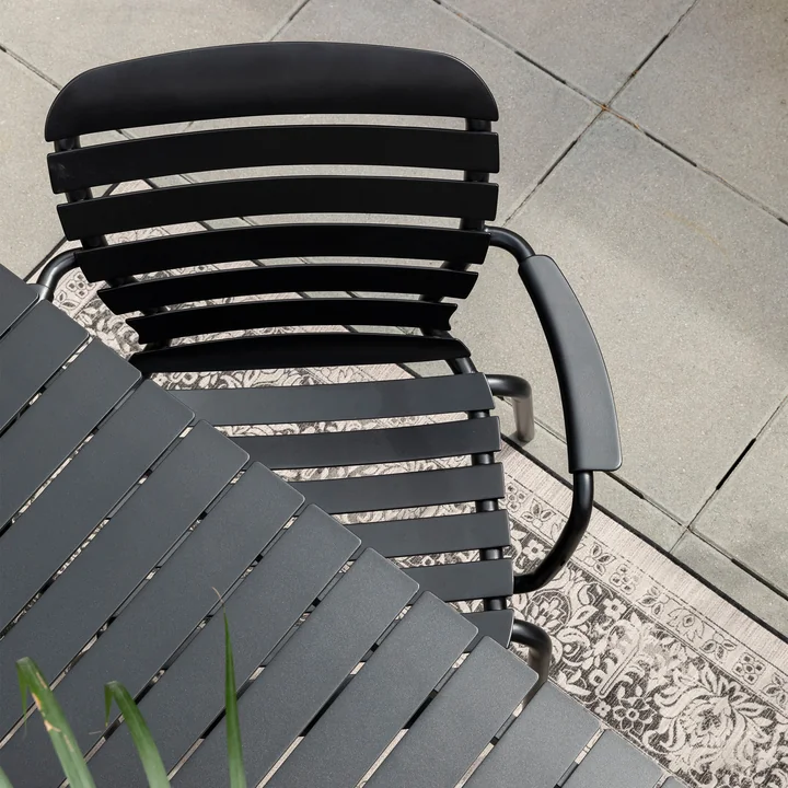 Zuiver - Vondel Tuinstoel met armleuningen, zwart