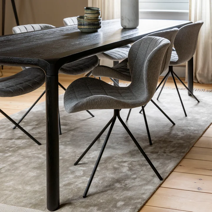 Zuiver - Storm Eettafel, zwart