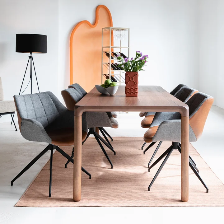 Zuiver - Storm Eettafel, walnoot