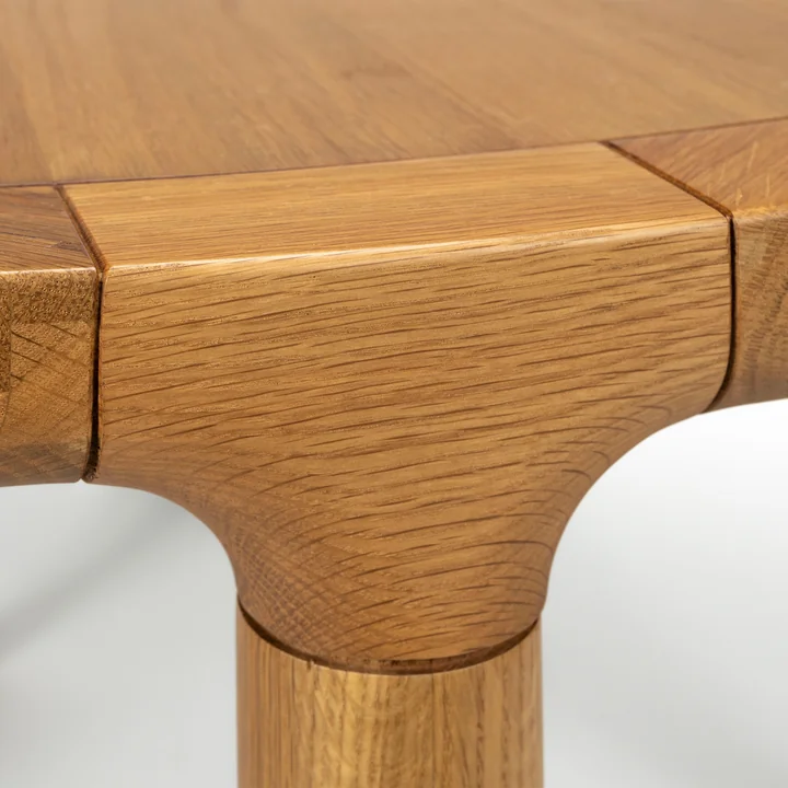 Zuiver - Storm Eettafel, rond, eiken