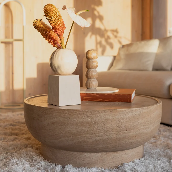 Zuiver - Noble Salontafel Ø 80 cm, beige