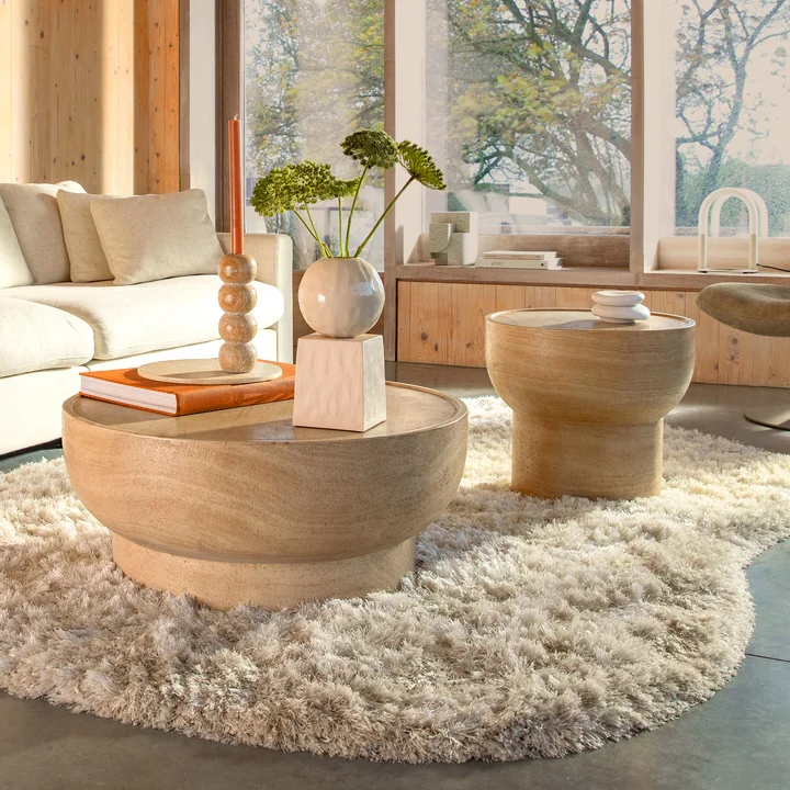 Zuiver - Noble Salontafel en bijzettafel, beige