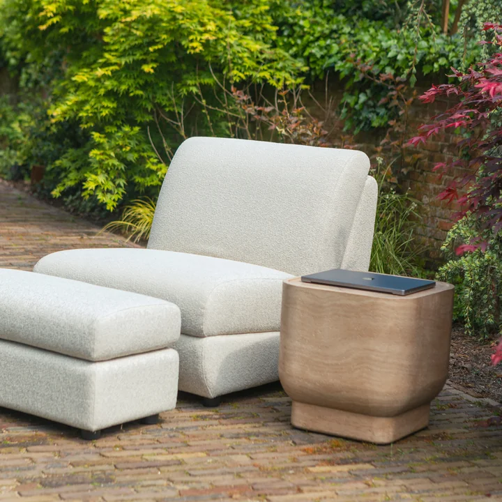 Zuiver - Noble Vierkante bijzettafel, beige