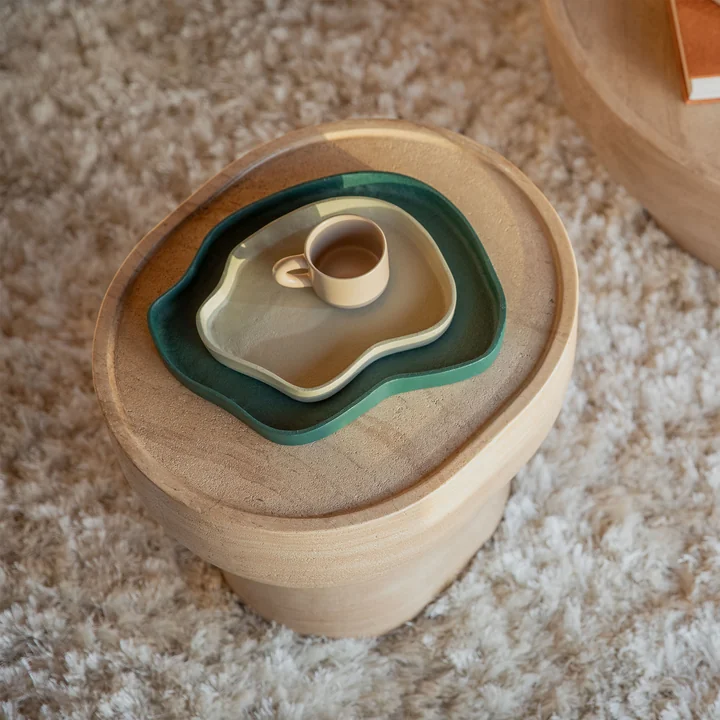 Zuiver - Noble Ovale bijzettafel, beige