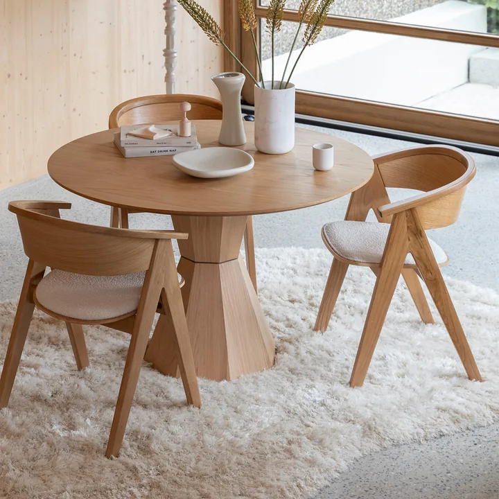 Zuiver - NDSM fauteuil, natuurlijk eiken