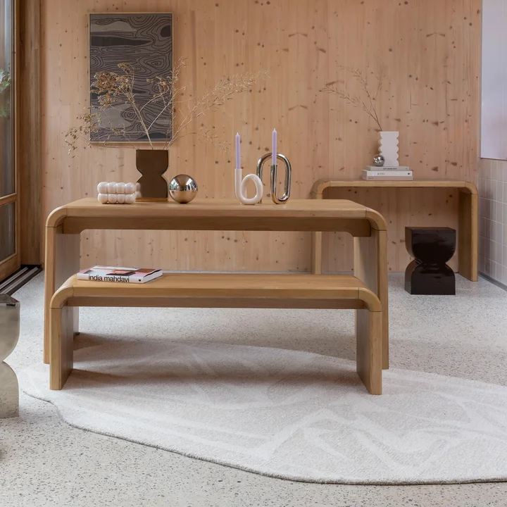 Zuiver - Brave Bank en eettafel, eiken natuur