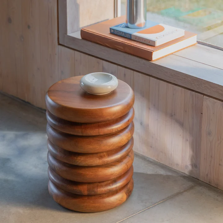 Zuiver - Disc Kruk / bijzettafel, bruin