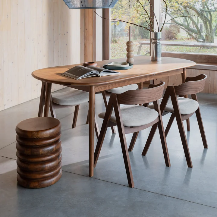 Zuiver - Disc Kruk / bijzettafel, bruin