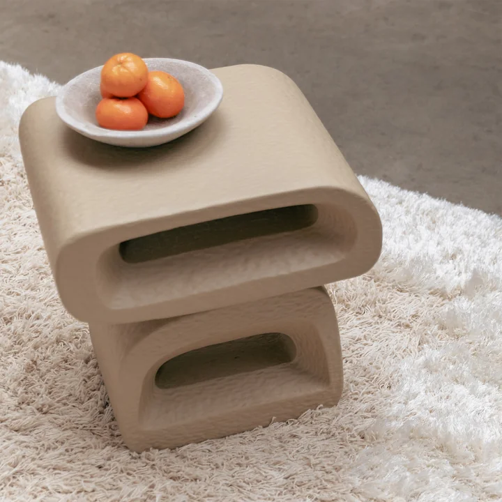 Zuiver - Eddy Bijzettafel, beige