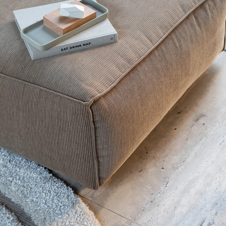 Zuiver - Fat Freddy Rib Hoekbank, karamel