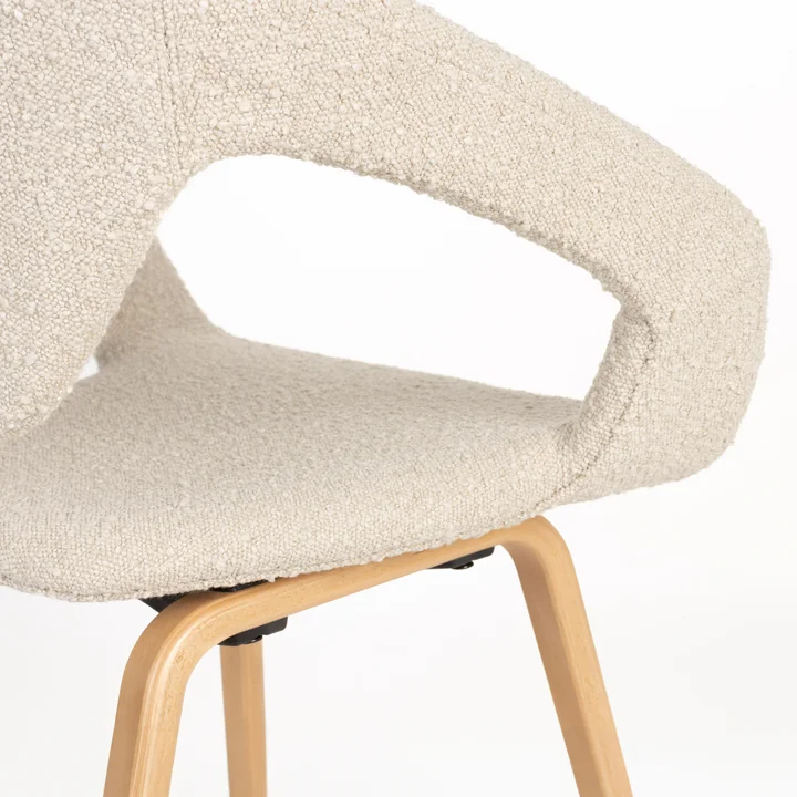 Zuiver - Flexback Stoel, Boucle beige