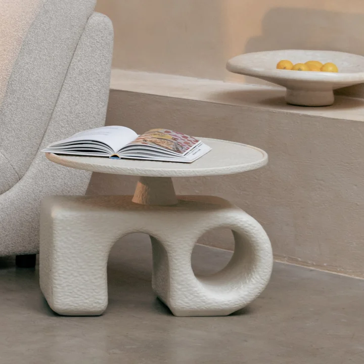 Zuiver - Hermit Bijzettafel, beige