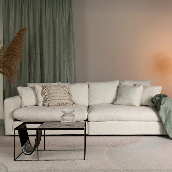 Zuiver - Sense 3-zitsbank, crème