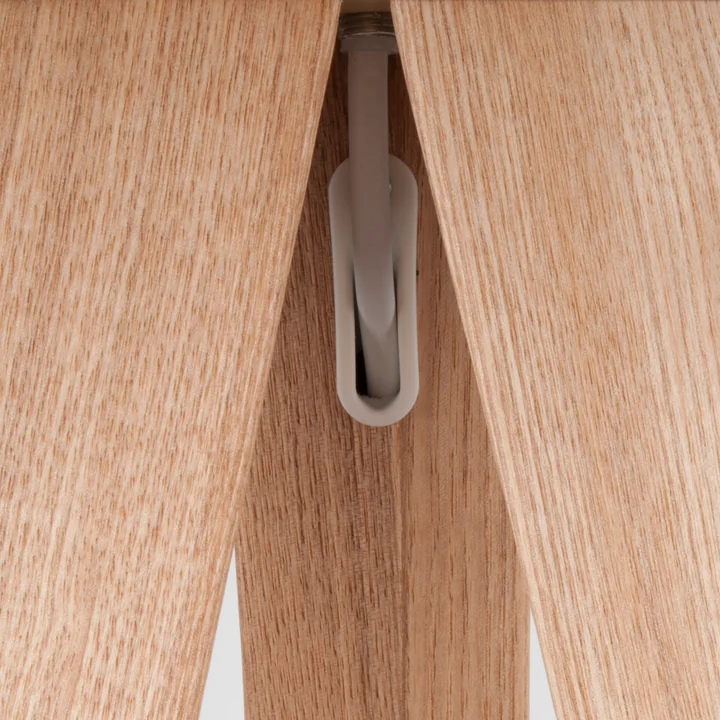 Zuiver - Tripod Houten vloerlamp, eiken / wit