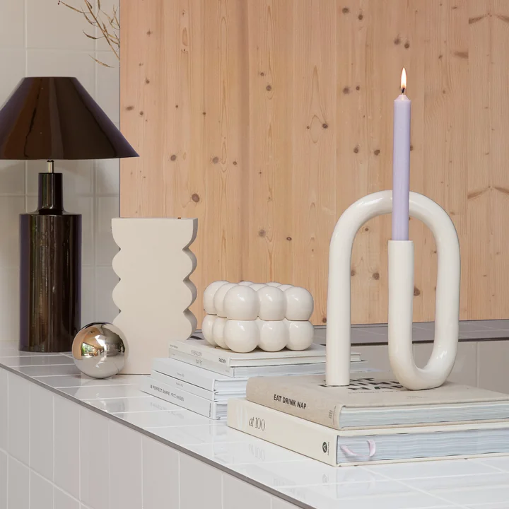 Zuiver - Tubo Kandelaar, groot / beige