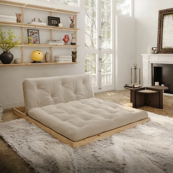 Karup Design - Flip Raw dagbed, 140 x 200 cm, natuurlijk grenen / beige (747)