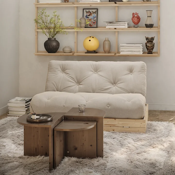 Karup Design - Flip Raw dagbed, 140 x 200 cm, natuurlijk grenen / beige (747)