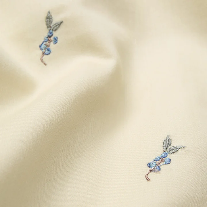 Cam Cam Copenhagen - Geborduurd baby beddengoed, 70 x 100 cm, blueberries