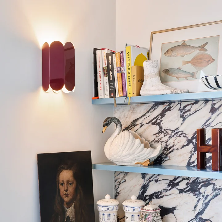 HAY - Arcs Wandlamp, kastanjebruin rood