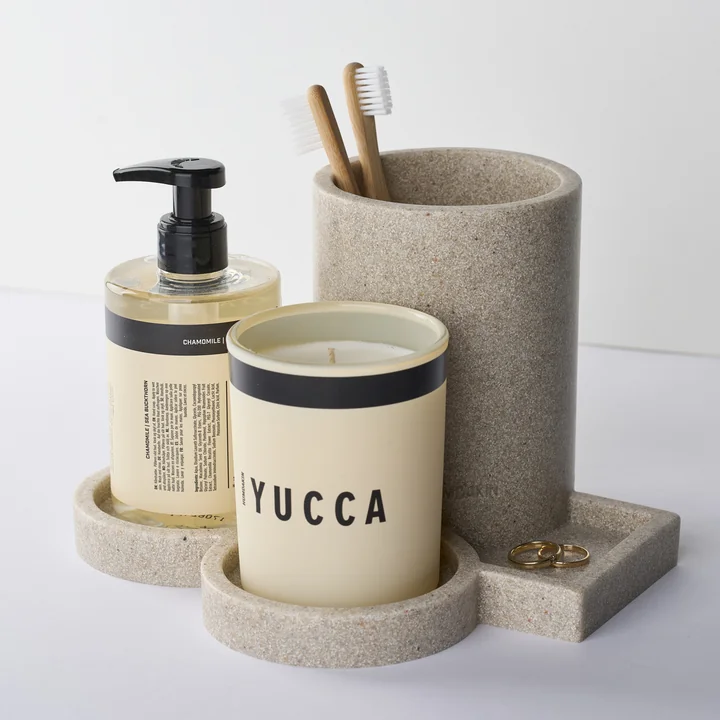 Humdakin - Zandstenen gootsteenopberger met 4 planken, naturel