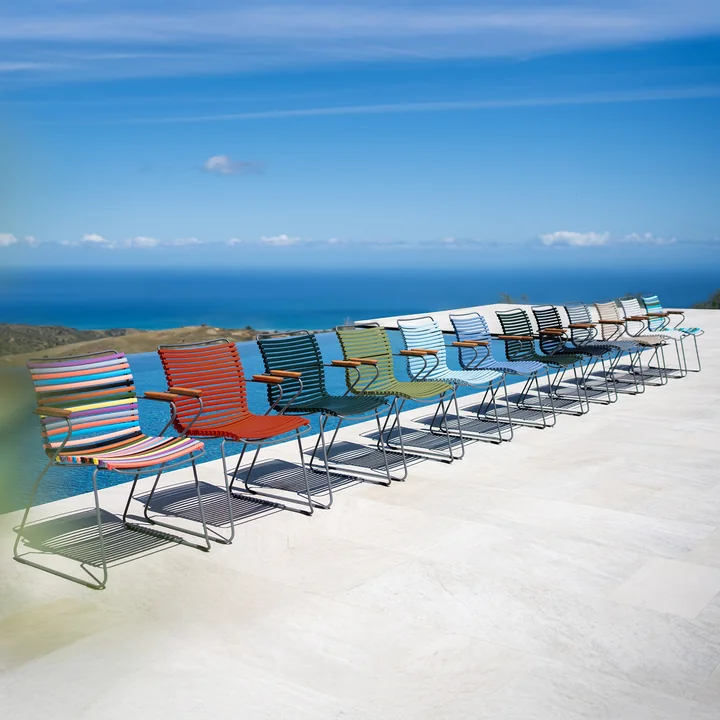 HOUE - CLICK Eetkamerstoel voor buiten met lage rugleuning