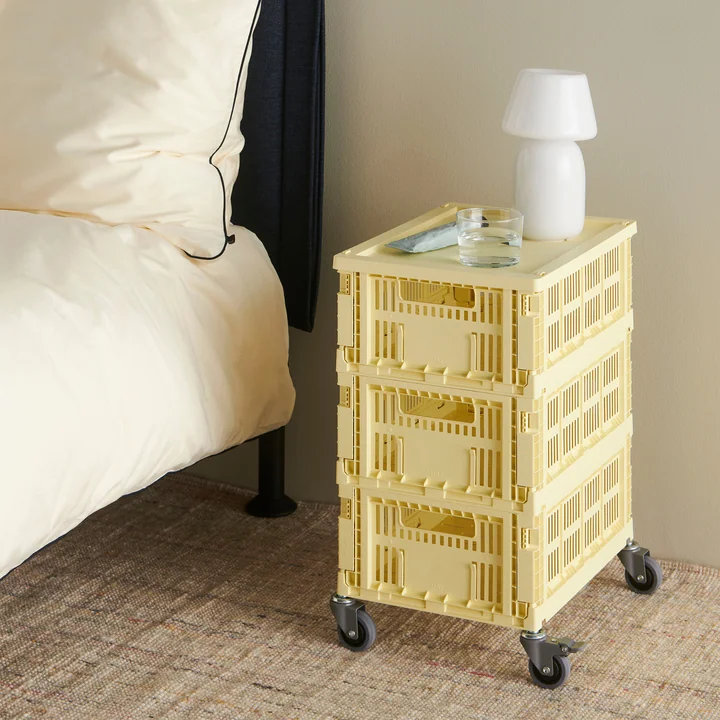 HAY - Colour Crate Mand M, 34,5 x 26,5 cm, lichtgeel, gerecycled