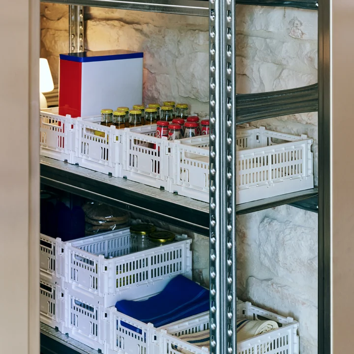 HAY - Colour Crate Mand S, 26,5 x 17 cm, gebroken wit, recycled