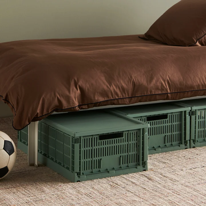 HAY - Colour Crate Mand XL, 68 x 42 cm, saliegroen, gerecycled