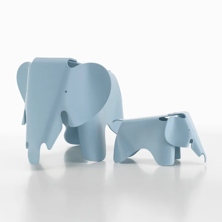 Vitra - Eames Elephant RE, groot en klein, sky blue