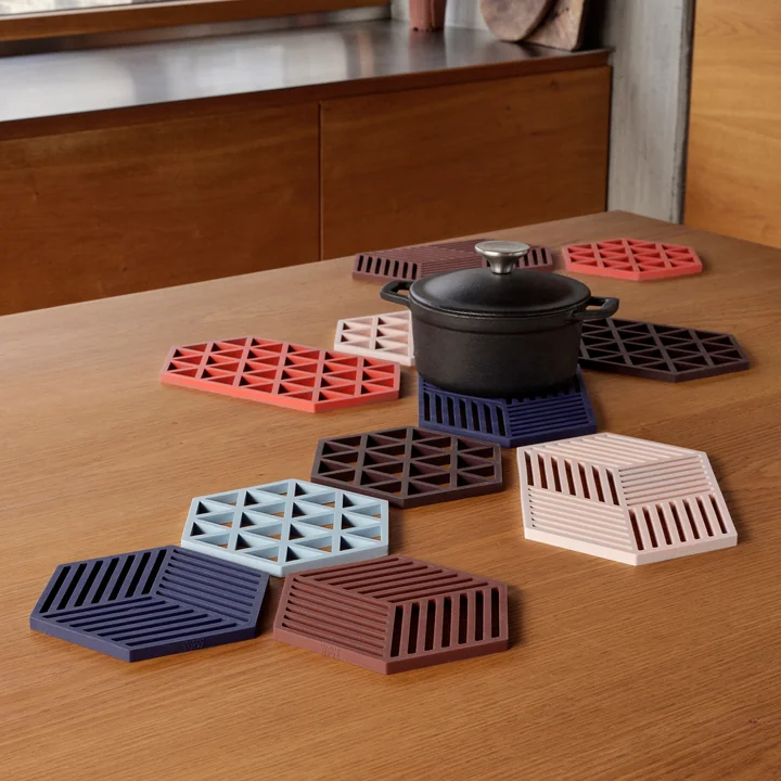 Zone Denmark - Hexagon en driehoek onderzetters