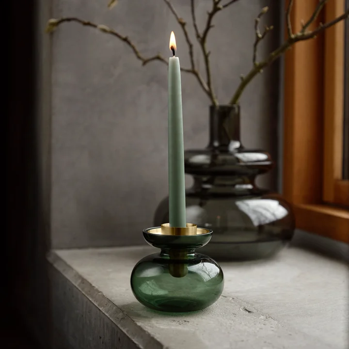 Zone Denmark - Inu vaas/kandelaar, smoked grijs