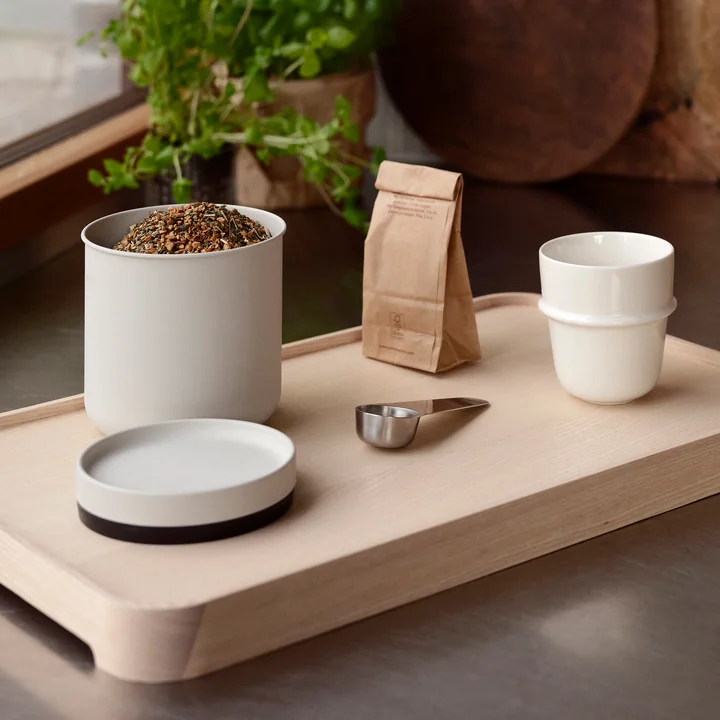 Zone Denmark - Singles Koffieblik met lepel, warm grijs