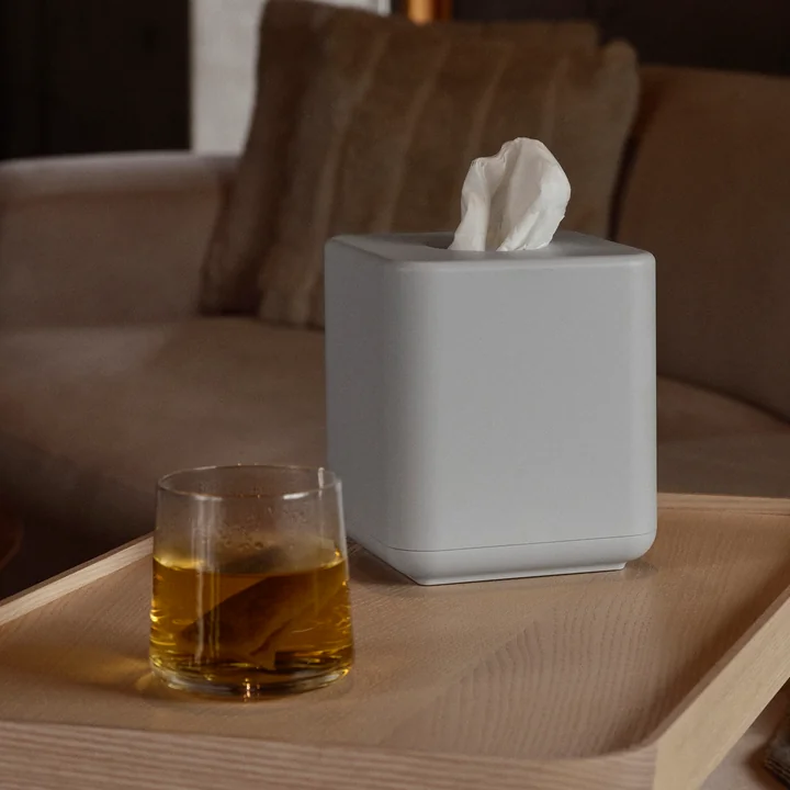 Zone Denmark - Ume Zakdoekdoos, 13 x 13 x 15,1 cm, zachtgrijs