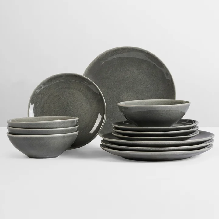 Broste Copenhagen - Nordic Rain Servies dinerset, (12 stuks)