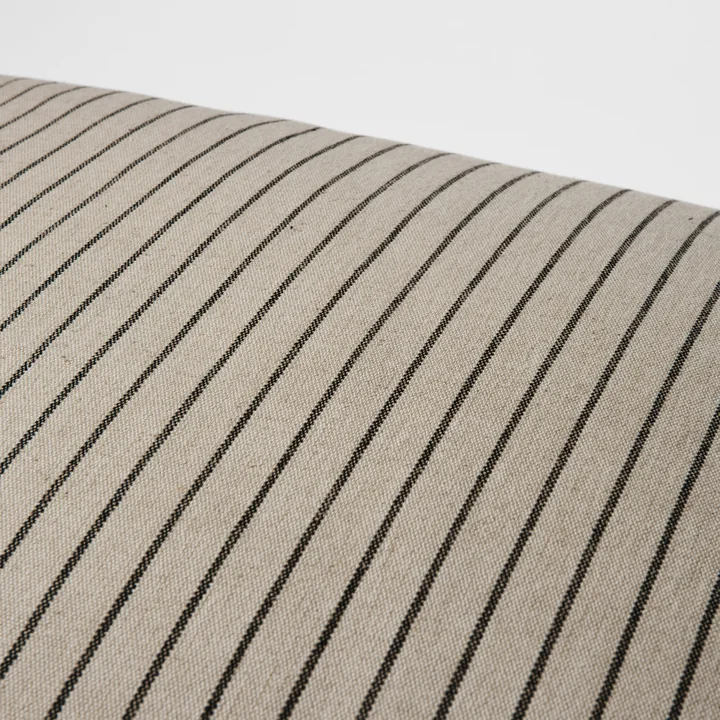 Broste Copenhagen - Karen Kussenhoes, licht beige / zwart