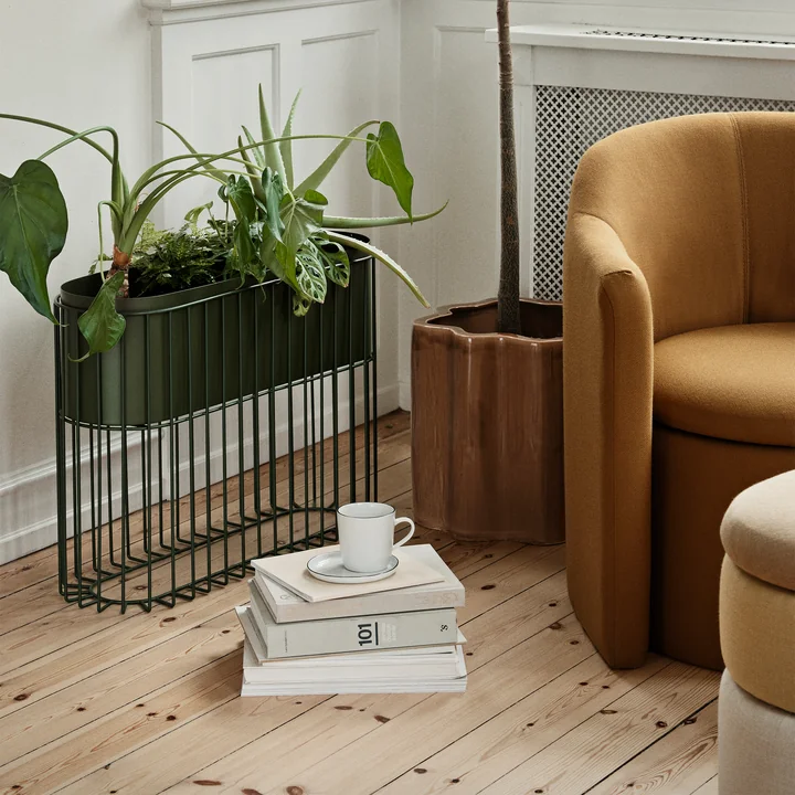 Broste Copenhagen - Sonja Bloembak, H 36 cm, bruin