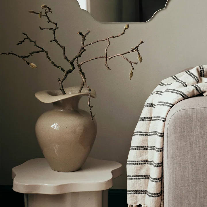 Broste Copenhagen - Florentina vaas, Ø 24 cm x H 32 cm, beige