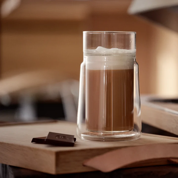 Jacob Jensen - Thermo dubbelwandig glas, groot, 33 cl, helder