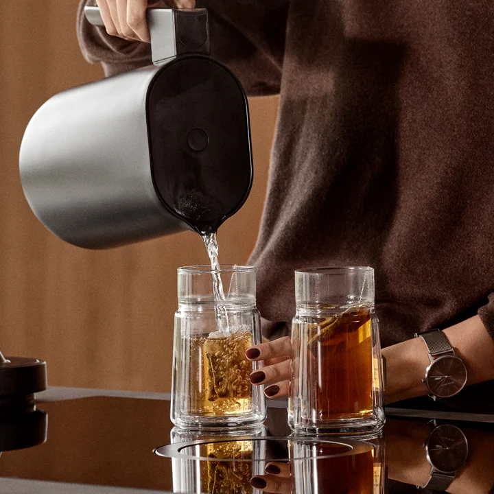 Jacob Jensen - Thermo dubbelwandig glas, groot, 33 cl, helder