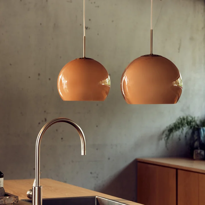 Frandsen - Ball Hanglamp glas Ø 25 cm, cappuccino