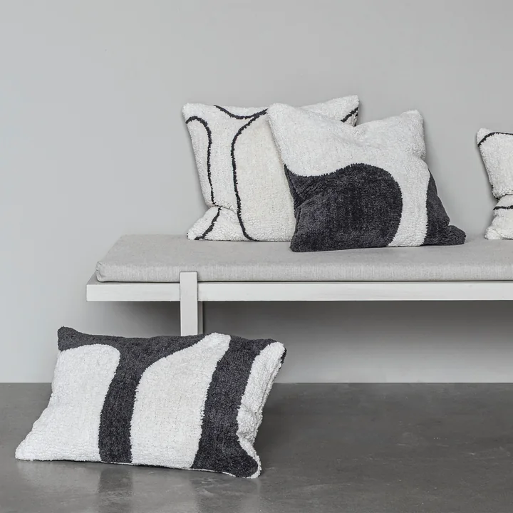 Mette Ditmer - Figura Getufte kussenhoes, off-white