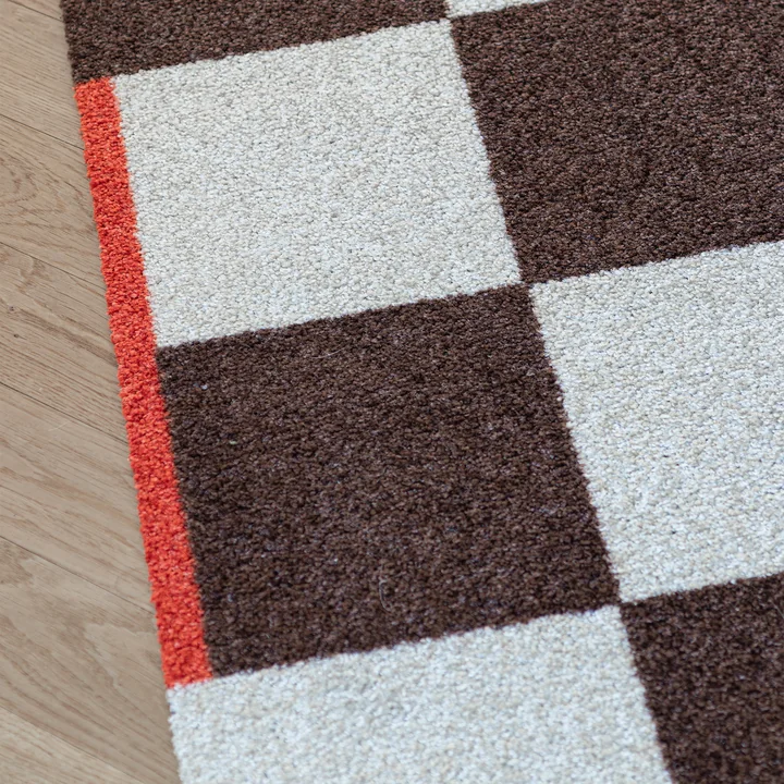 Mette Ditmer - Vierkante loper, bruin