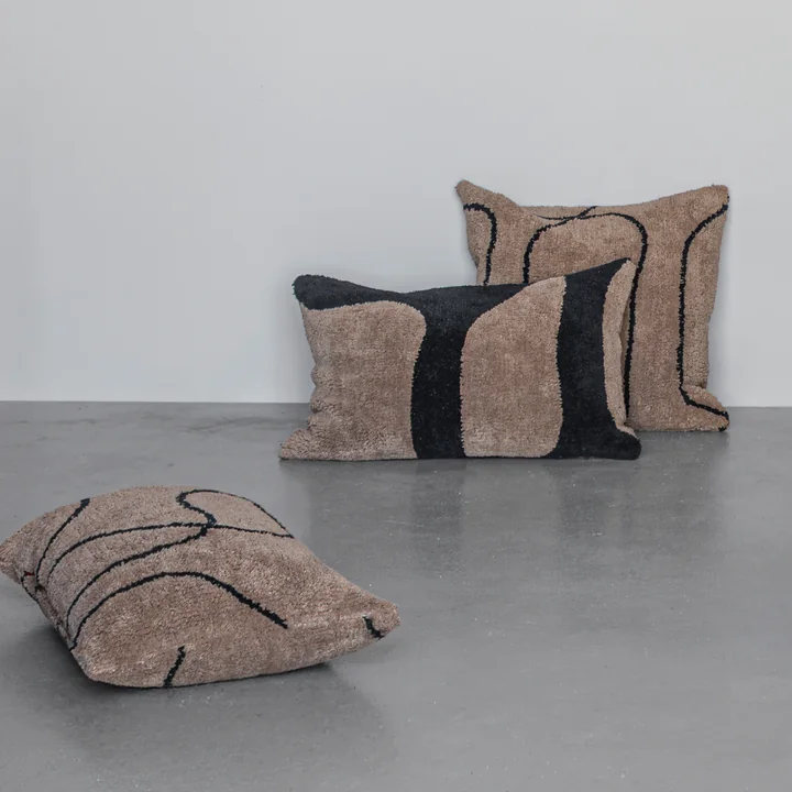 Mette Ditmer - Shadow Kussenhoes, getuft, bruin