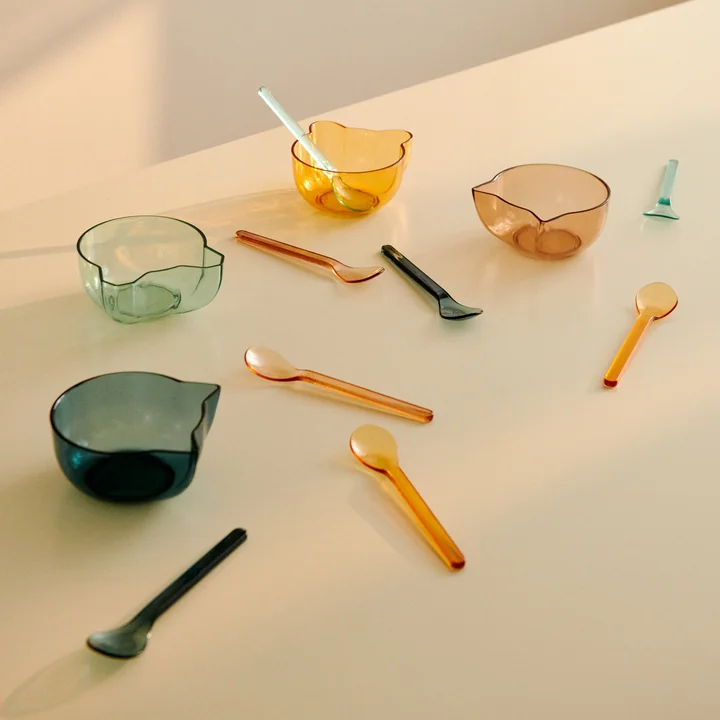 LIEWOOD - Berno kommen, 275 ml, indigo multimix (set van 4)