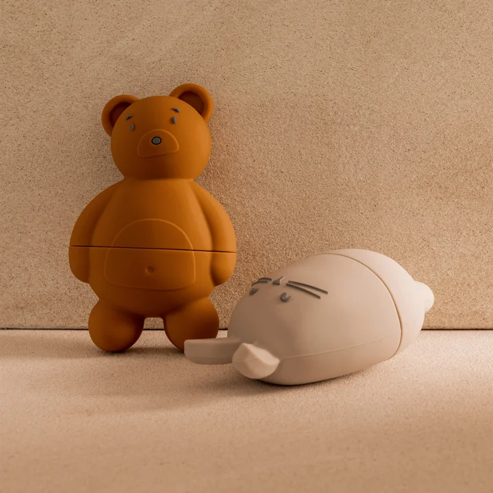 LIEWOOD - Duncan badspeeltje, zand/mosterd mix (set van 2)