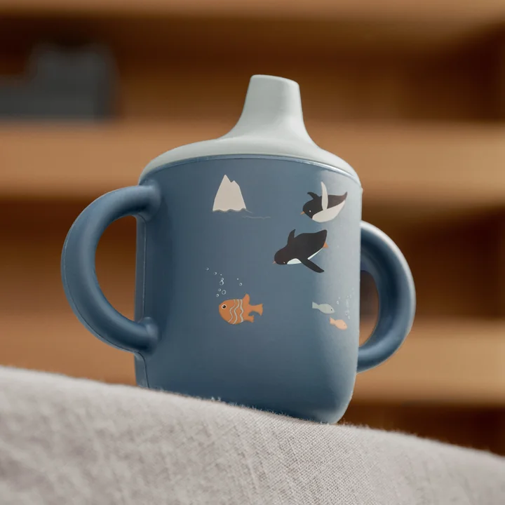 LIEWOOD - Neil Siliconen drinkbeker, Arctic Sea / ocean view