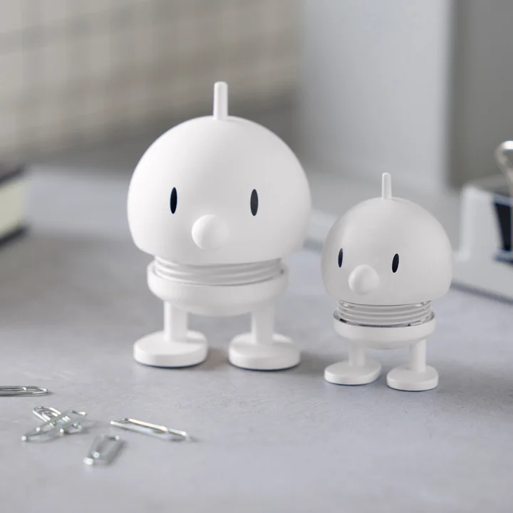Hoptimist - Soft Small Bumble , wit (set van 2)