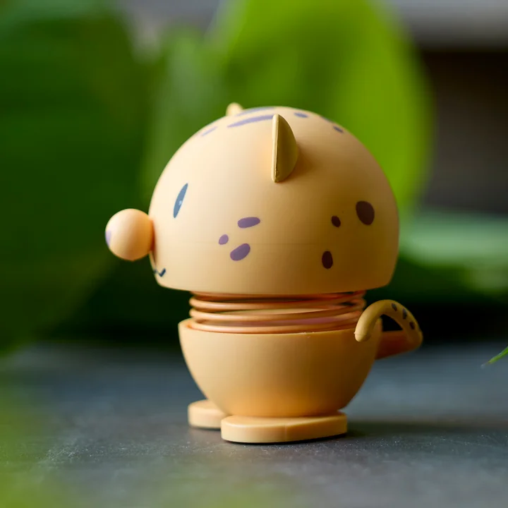 Hoptimist - Zacht luipaard, klein, geel